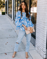 Love Me Forever Floral Babydoll Blouse