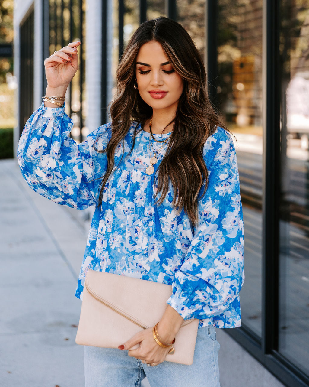 Love Me Forever Floral Babydoll Blouse