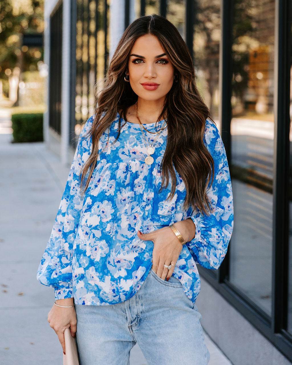 Love Me Forever Floral Babydoll Blouse