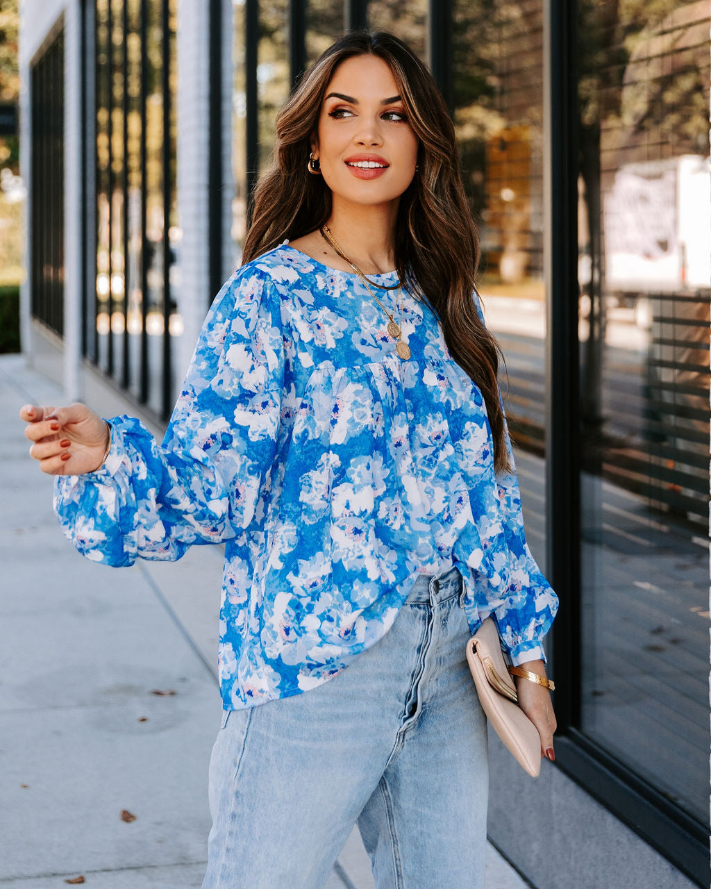 Love Me Forever Floral Babydoll Blouse