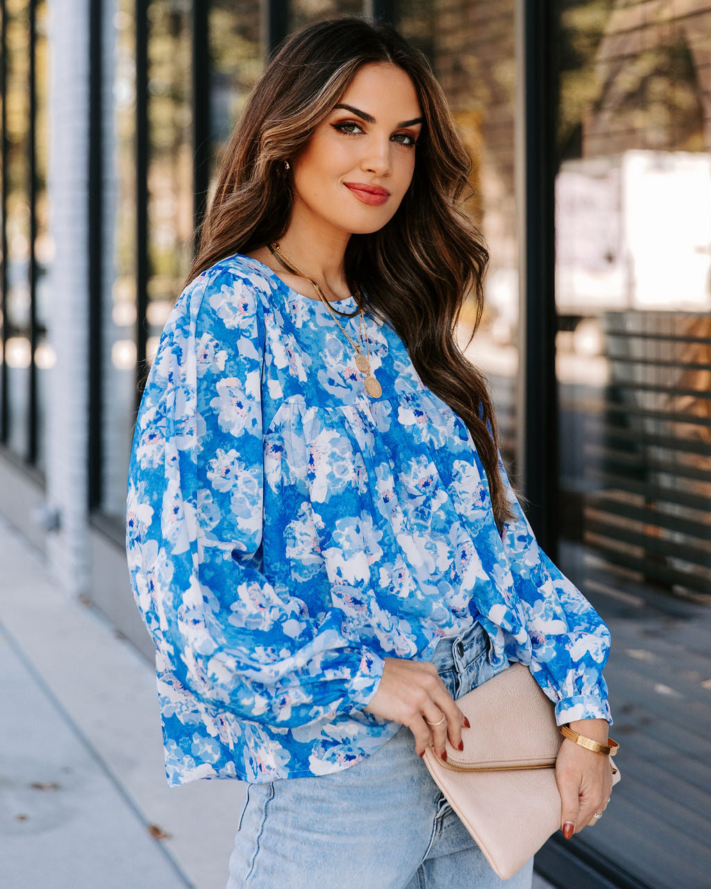 Love Me Forever Floral Babydoll Blouse