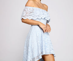 Loving Lace High Low Skater Dress