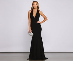 Luna Halter A-Line Formal Dress