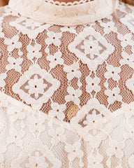 Meridian Lace Blouse - Cream