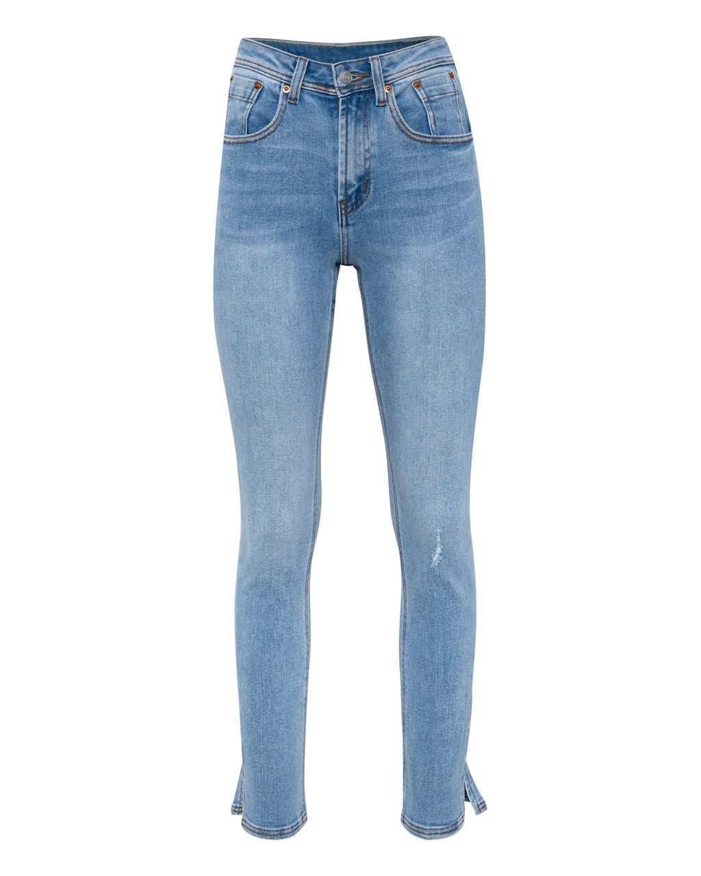 Merrick High Rise Slim Straight Denim