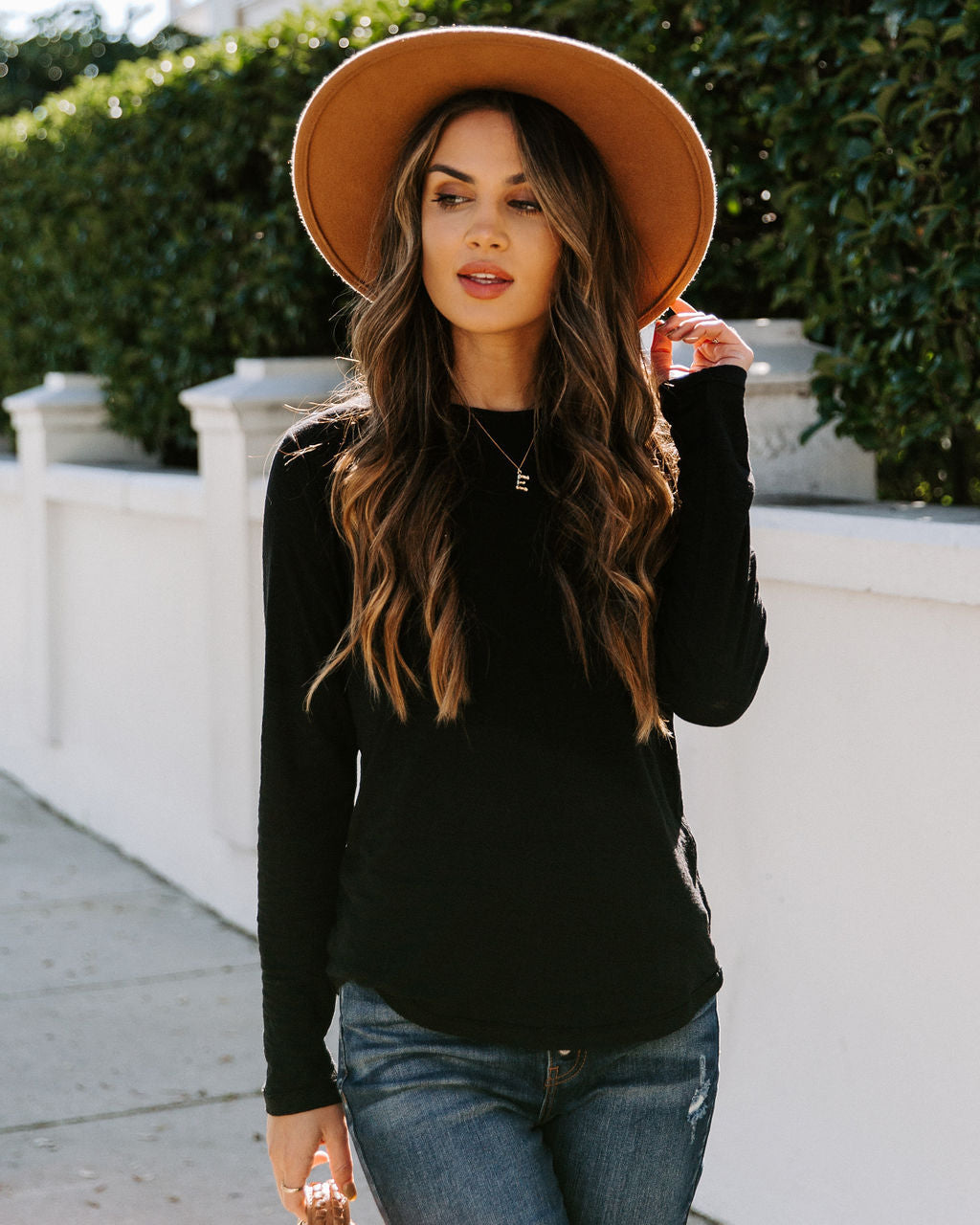 Miranda Long Sleeve Top - Black