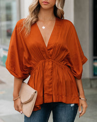 Mon Amour Kimono Top - Rust