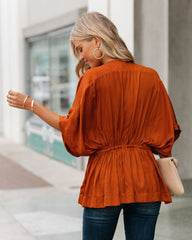 Mon Amour Kimono Top - Rust