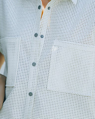 Monterey Perforated Faux Leather Top