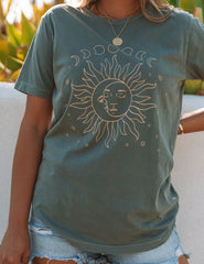 Moon And Sun Phases Cotton Tee