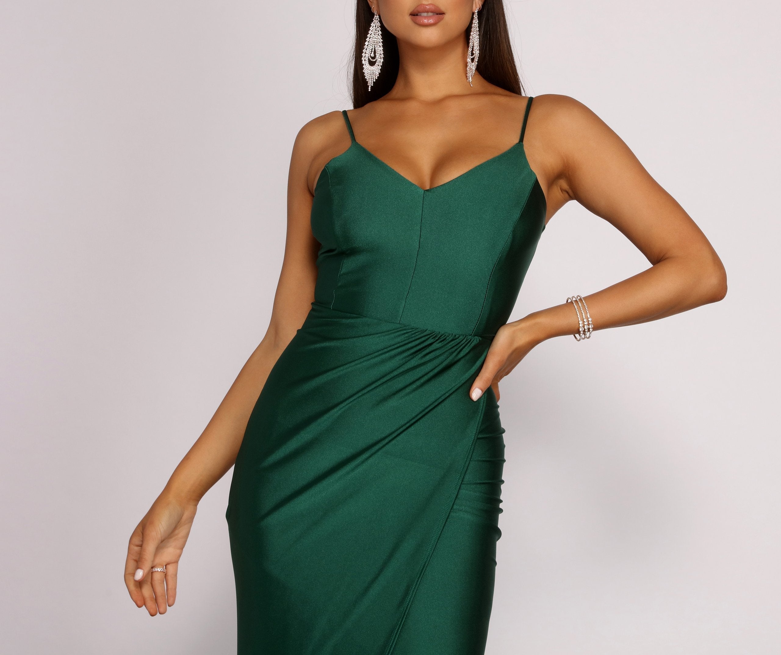 Nicki Formal Wrap Sleeveless Dress