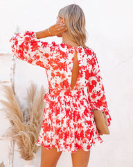 No Matter What Floral Pleated Romper