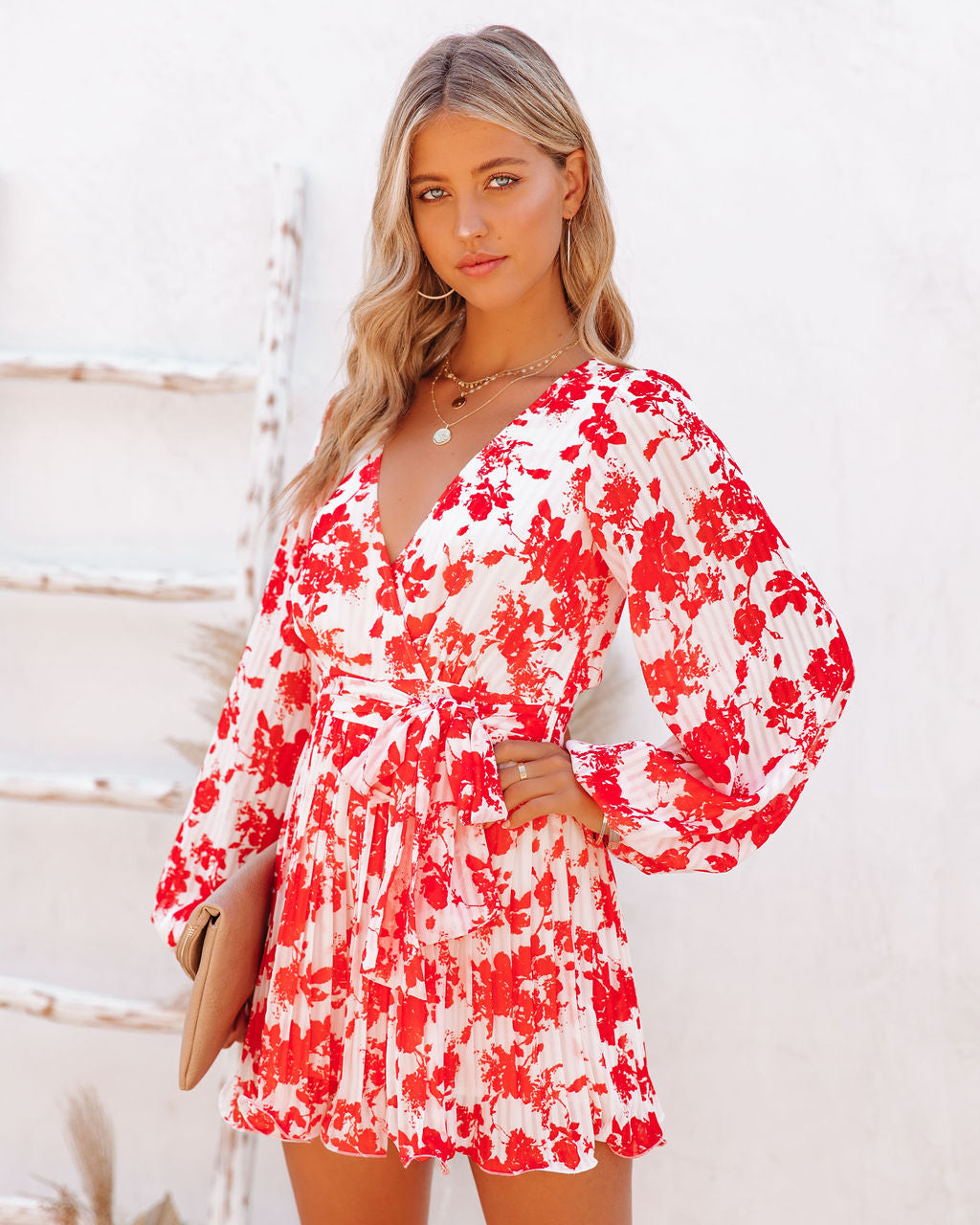 No Matter What Floral Pleated Romper