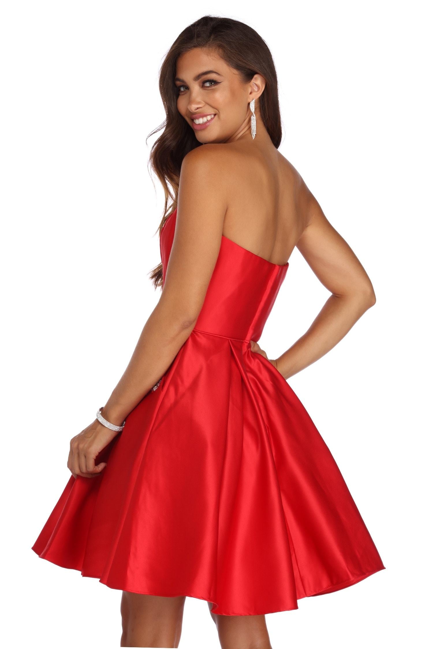 Noelle Formal Satin Party Dress