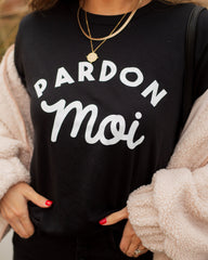 Pardon Moi Cotton Blend Tee