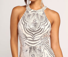 Payton Formal Sleeveless Sequin Dress