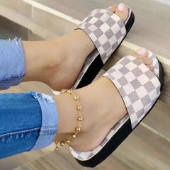 Plaid Comfortable Casual Slippers