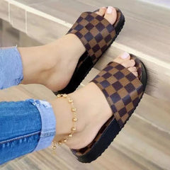 Plaid Comfortable Casual Slippers