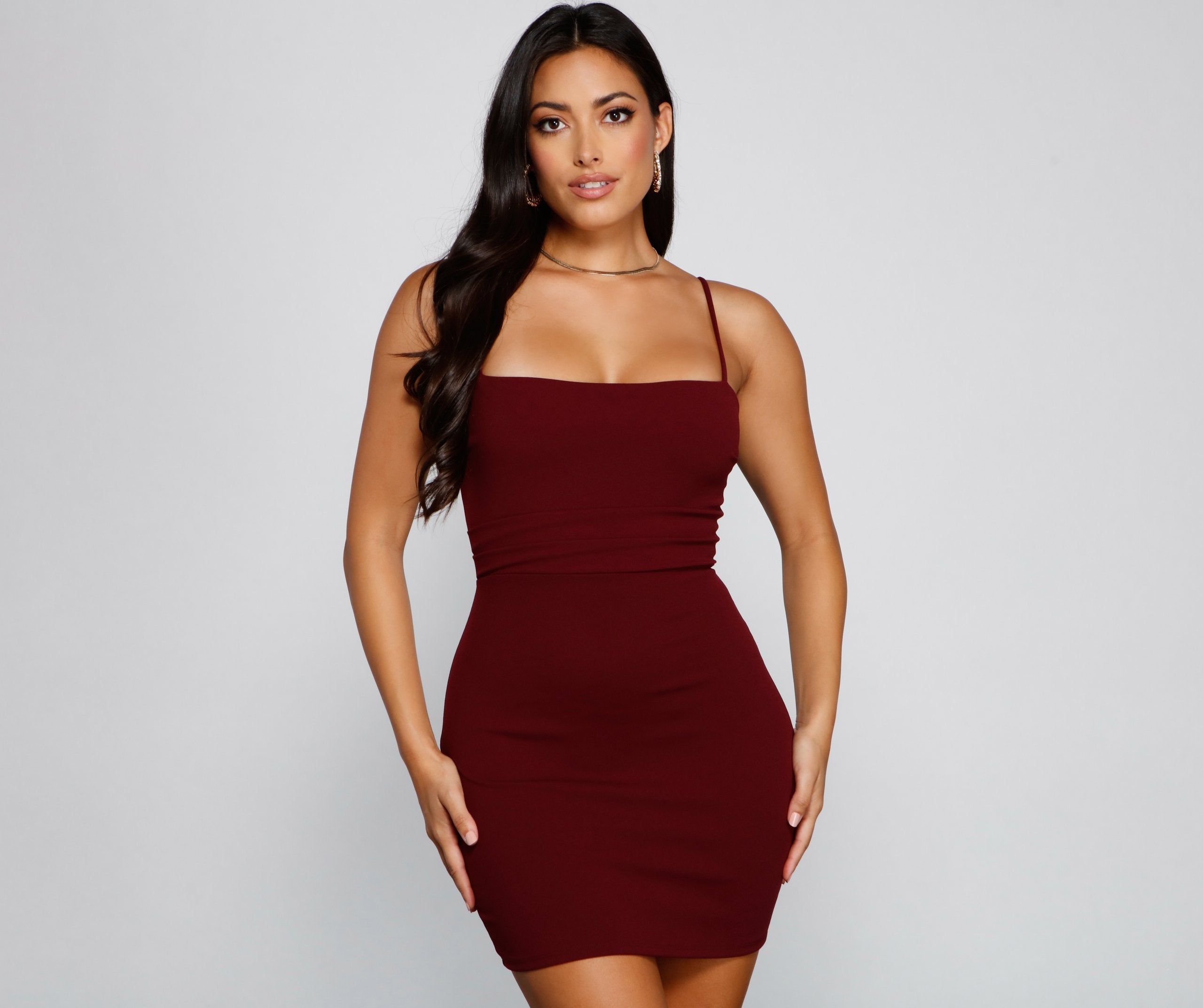 Play It Cool Crepe Mini Dress