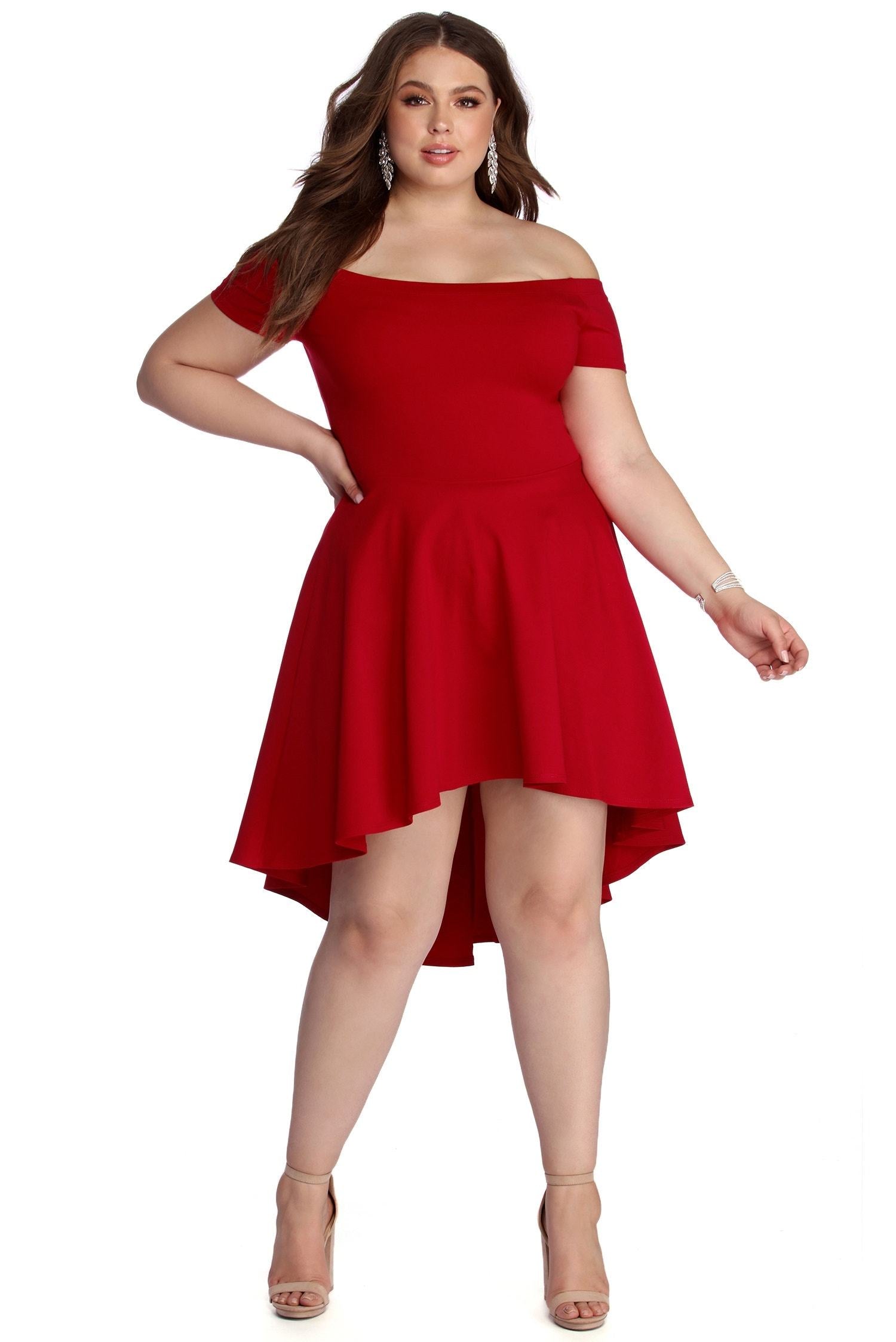 Plus All The Rage Skater Dress