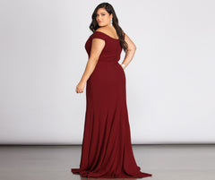 Plus Briar Formal Off The Shoulder Dress