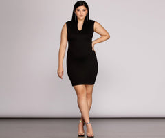 Plus Classic Midi Dress