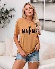 Power Of A Mama Cotton Bolt Tee