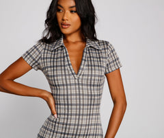 Preppy Trendsetter Plaid Mini Dress