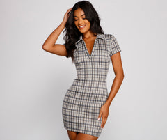 Preppy Trendsetter Plaid Mini Dress