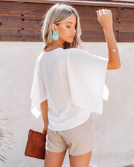 Presence Flutter Blouse - White