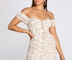 Prettiest Pick Sweetheart Ruched Mini Dress