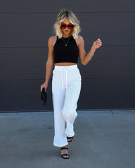 Quincy Drawstring Pants - White