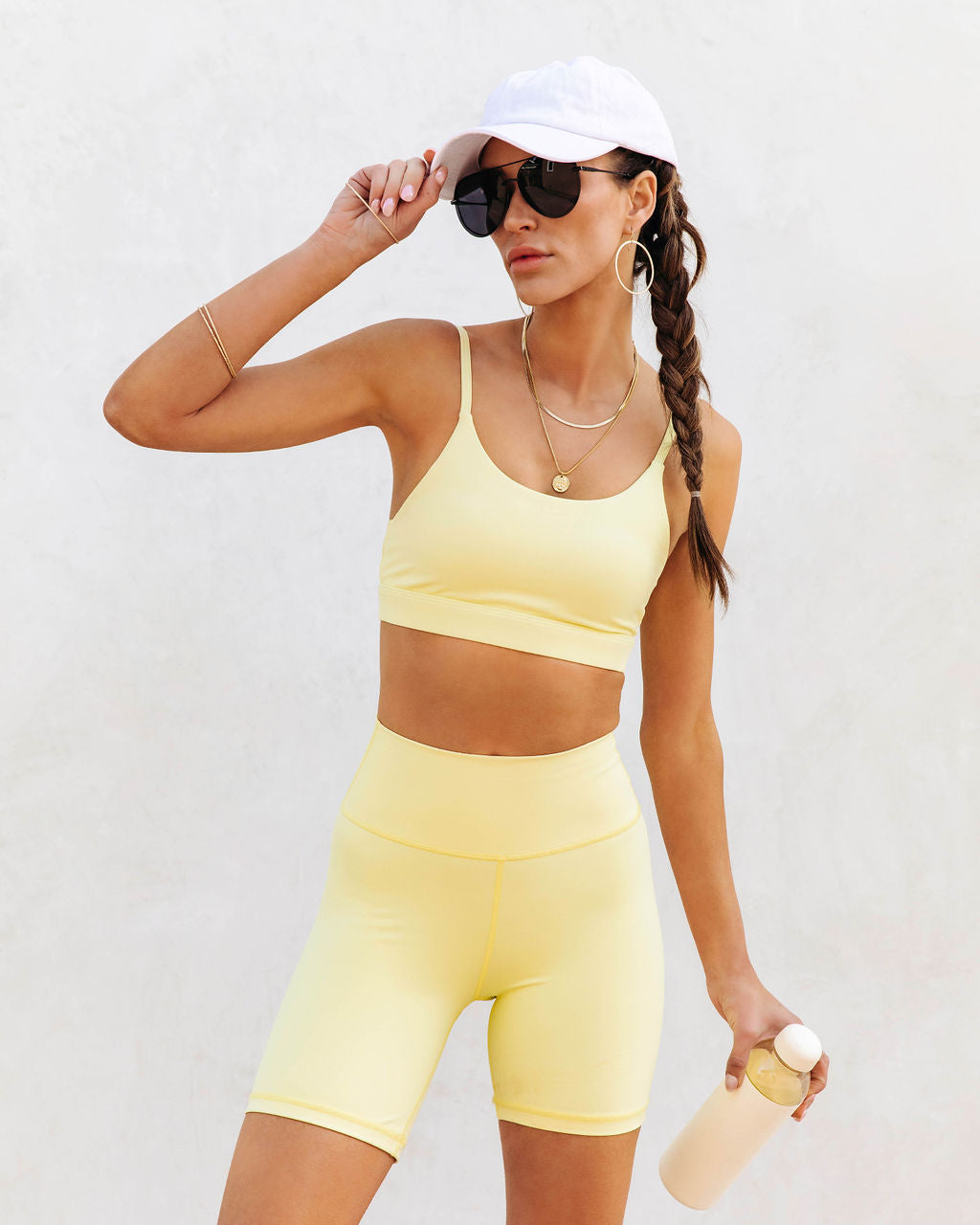 Rain Or Shine Sports Bra - Lemon