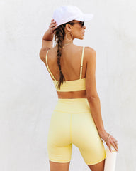 Rain Or Shine Sports Bra - Lemon