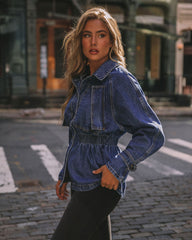 Ralph Elastic Waist Denim Jacket