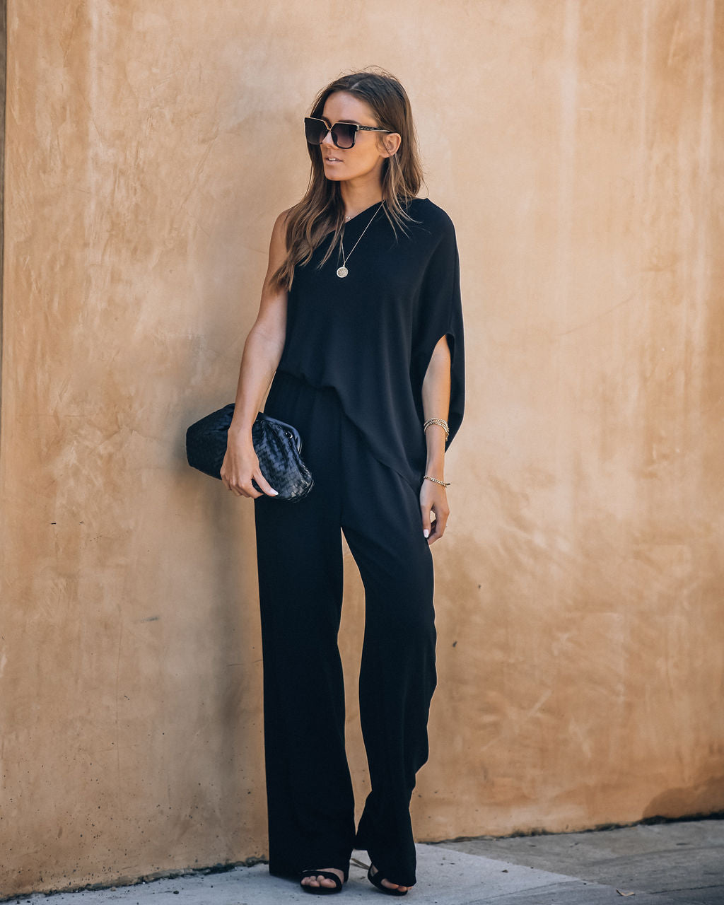 Recipe For Success One Shoulder Jumpsuit - Black