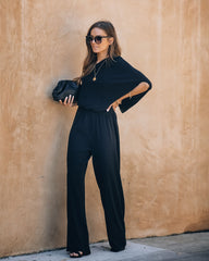 Recipe For Success One Shoulder Jumpsuit - Black