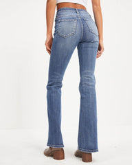 Retro High Rise Bell Bottom Denim