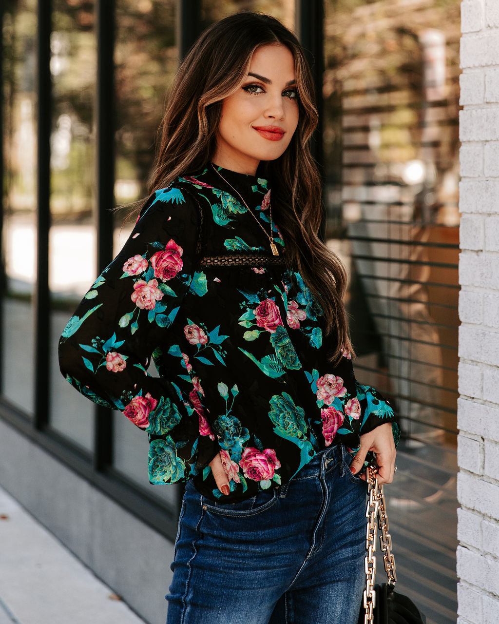 Rios Floral Lace Blouse