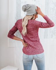 Riva Long Sleeve Knit Henley Top