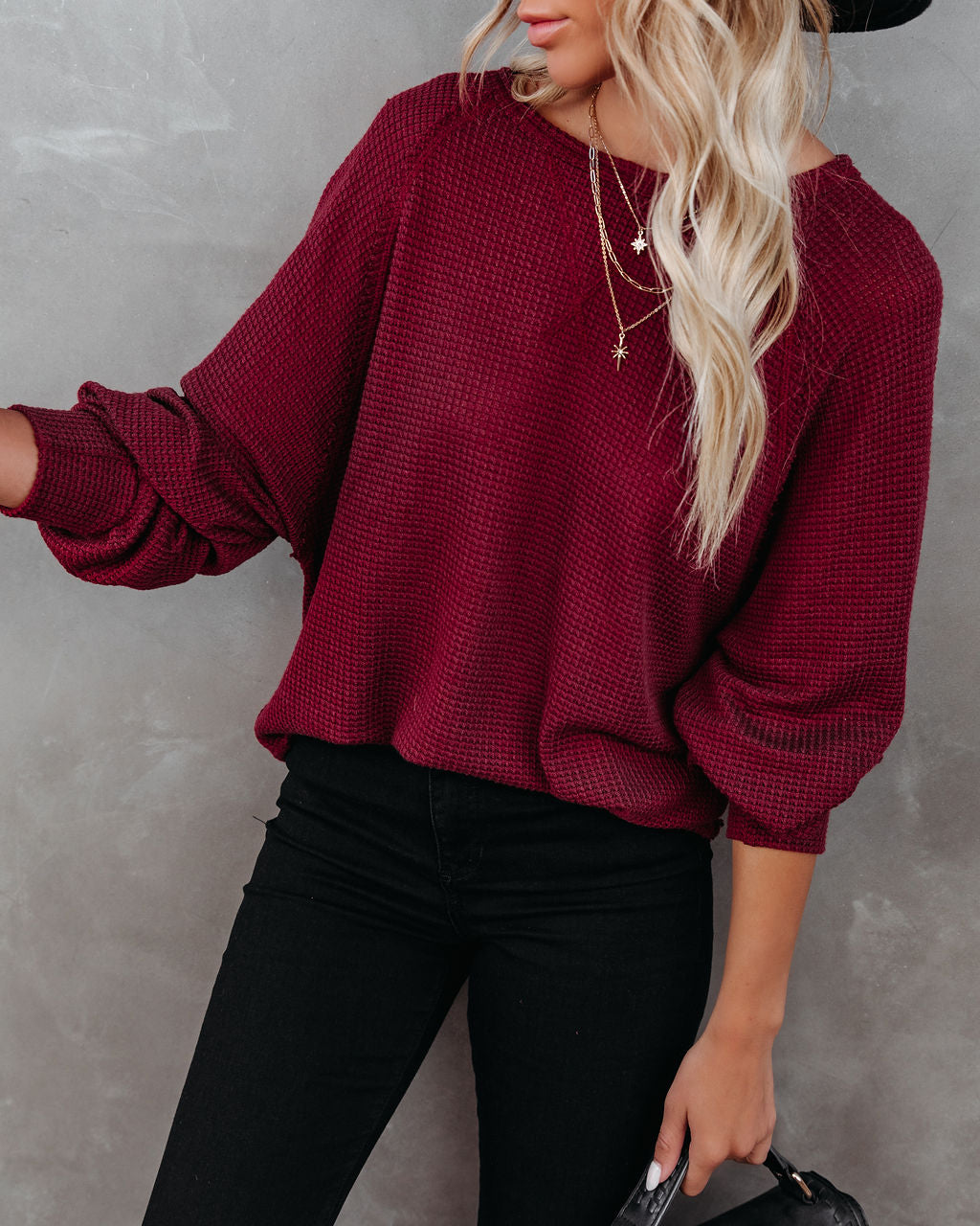 Robust Long Sleeve Thermal Top - Burgundy