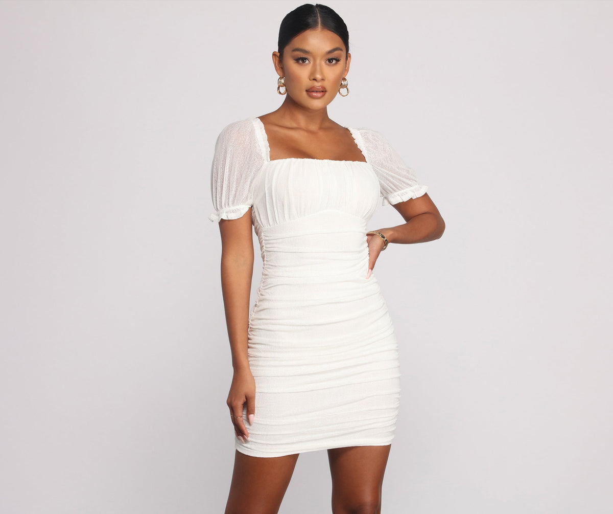 Romance In Ruffles Mini Dress