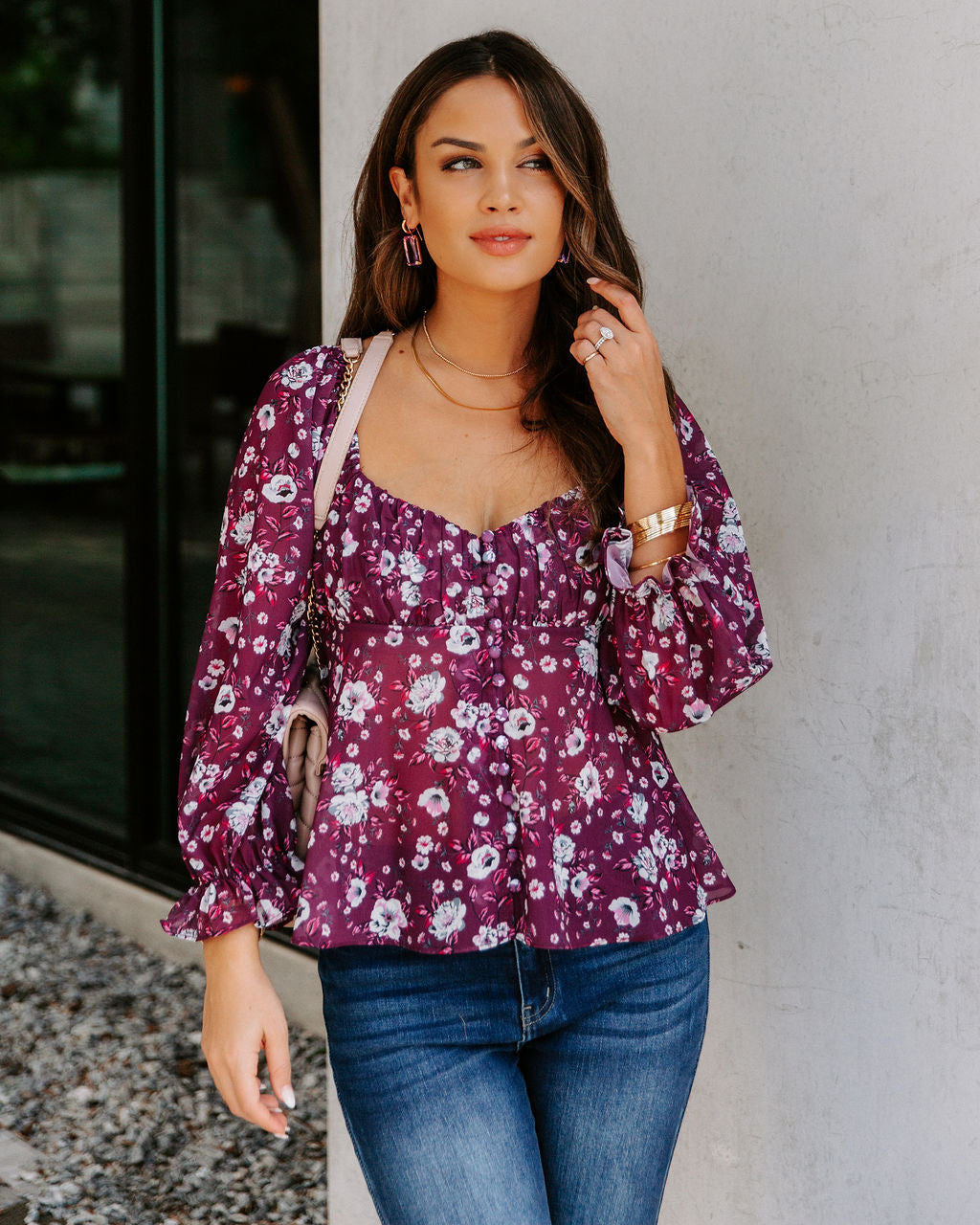 Rosalie Floral Babydoll Blouse