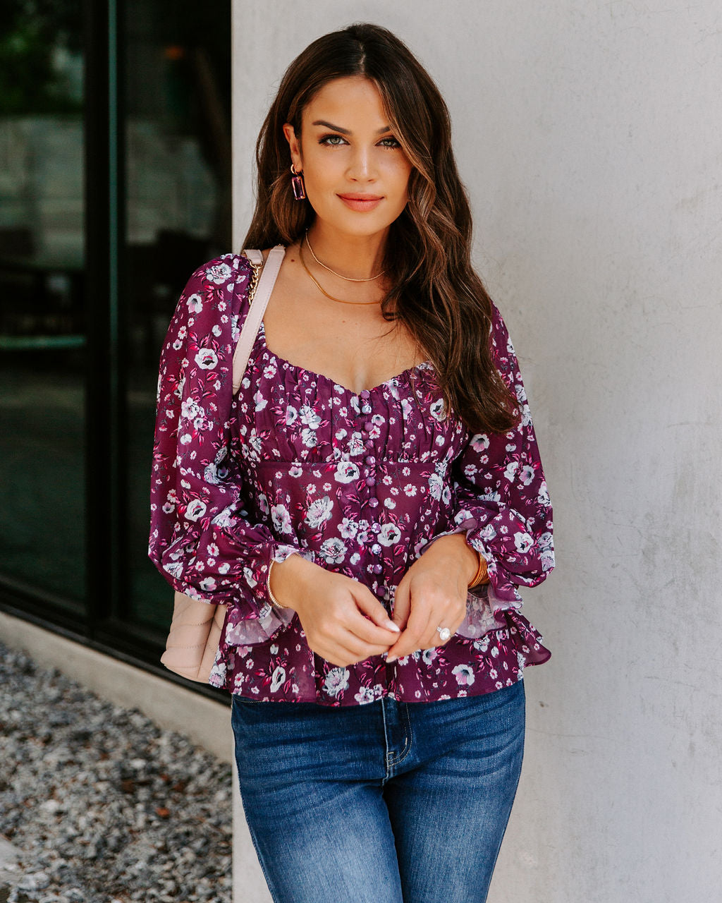 Rosalie Floral Babydoll Blouse