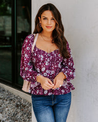 Rosalie Floral Babydoll Blouse