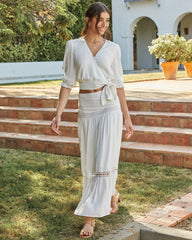 Rosemead Crochet Tiered Maxi Skirt