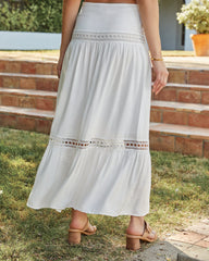 Rosemead Crochet Tiered Maxi Skirt