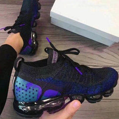 Round Toe Pu All Season Purple Sneakers