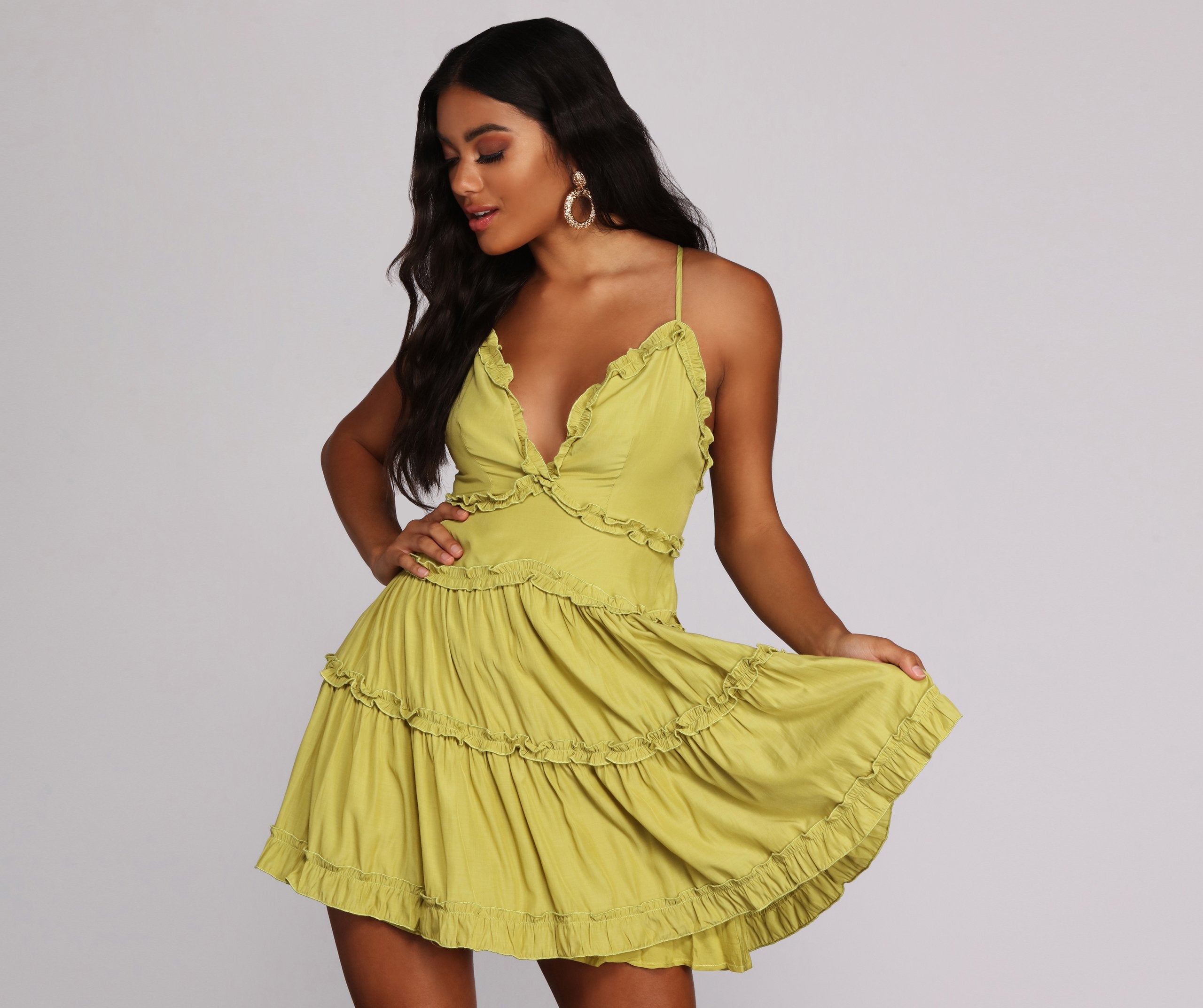 Ruffle Ride Skater Dress