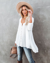 Rufus Contrast Knit Top - Ivory